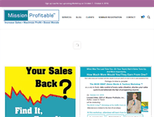 Tablet Screenshot of missionprofitable.com